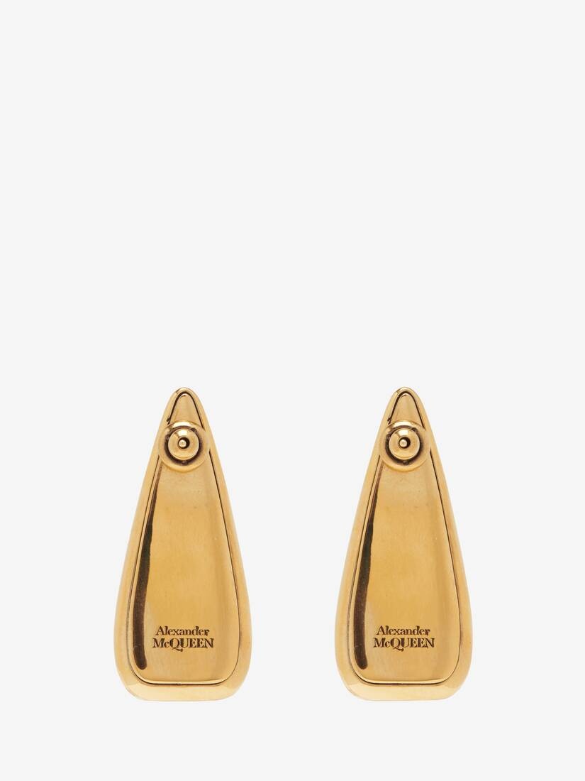 Women's Thorn Claw Earrings in Antique Gold - 4