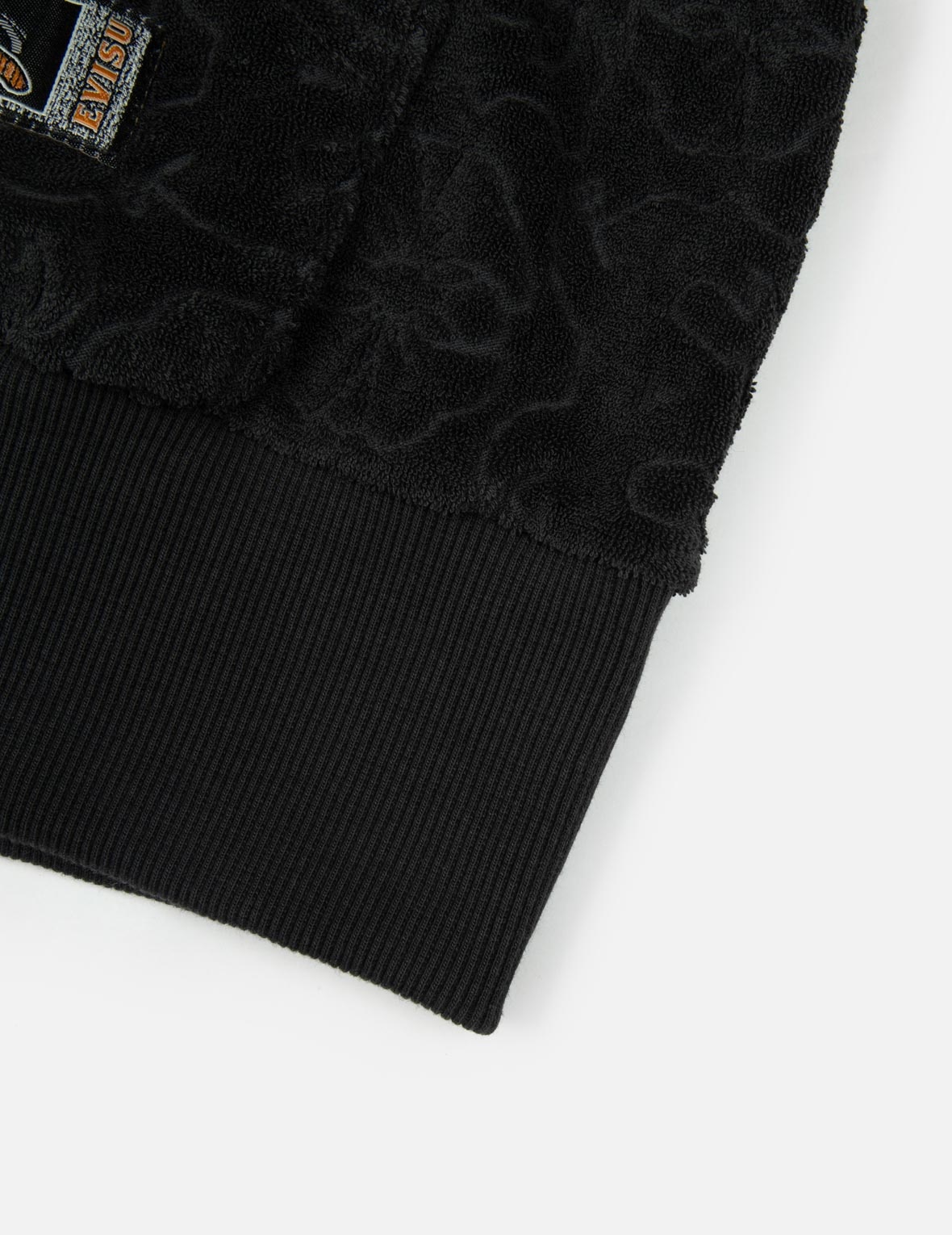 MONOGRAM JACQUARD BOUCLE AND SEAGULL EMBRODIERY RELAX FIT HOODIE - 5
