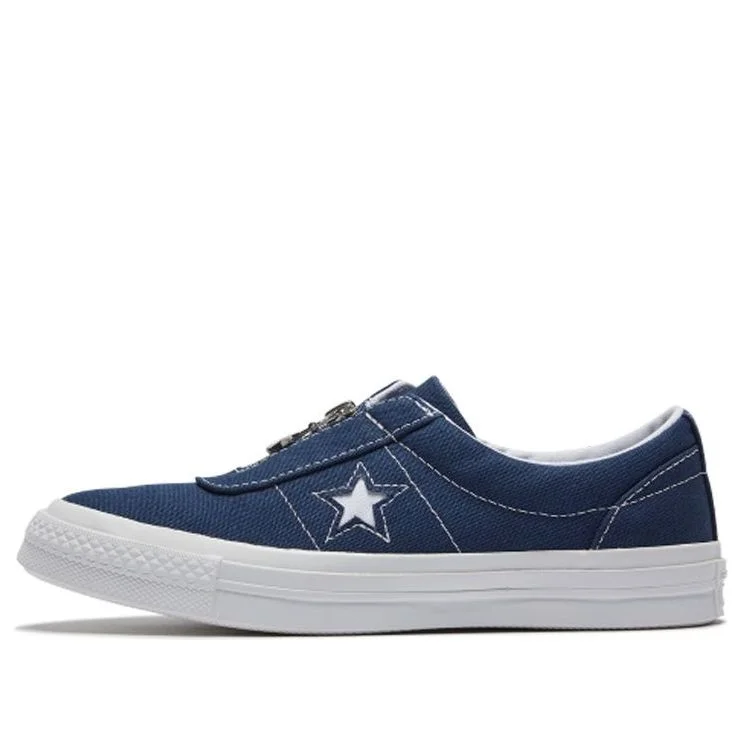 (WMNS) Converse One Star Navy Blue Zipper 564207C - 1