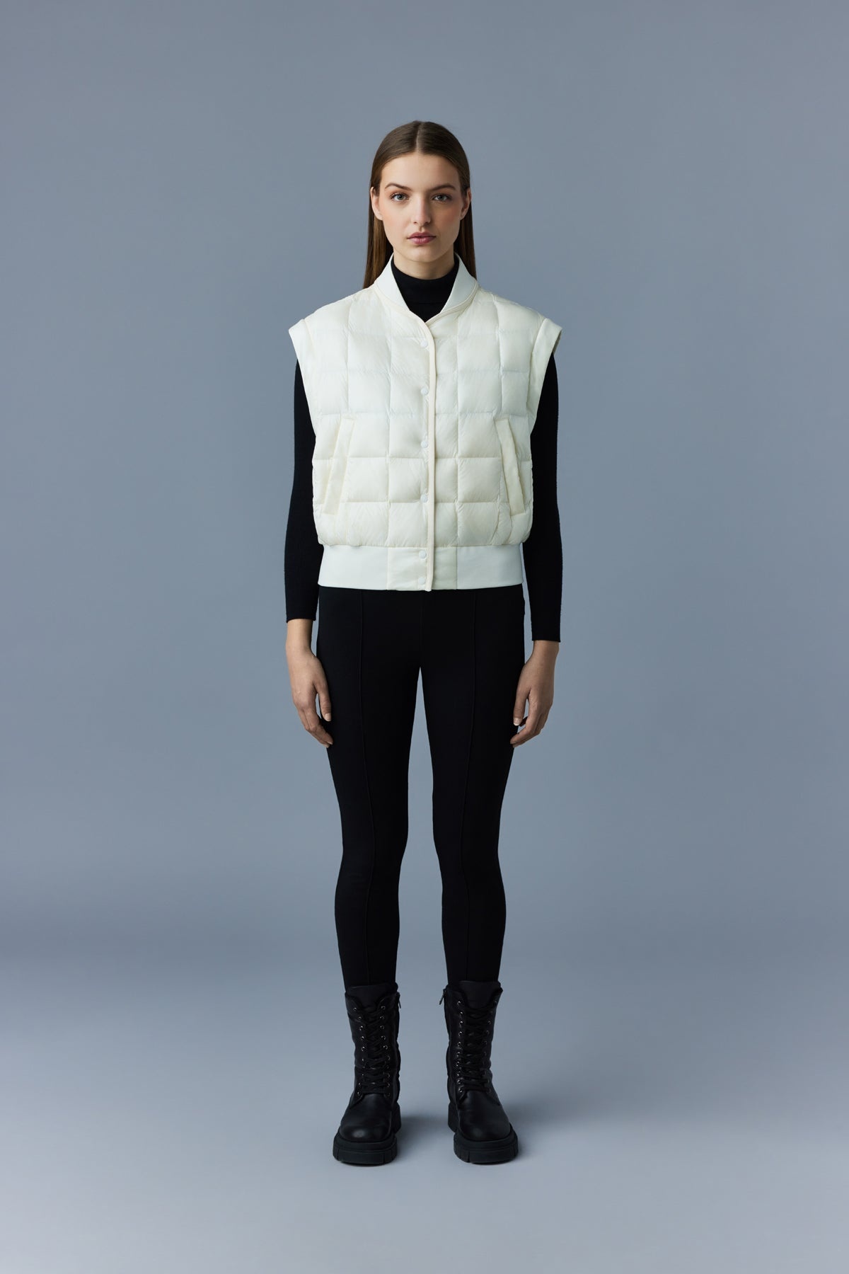 ANI 2-in-1 recycled E3-Lite down bomber jacket - 5
