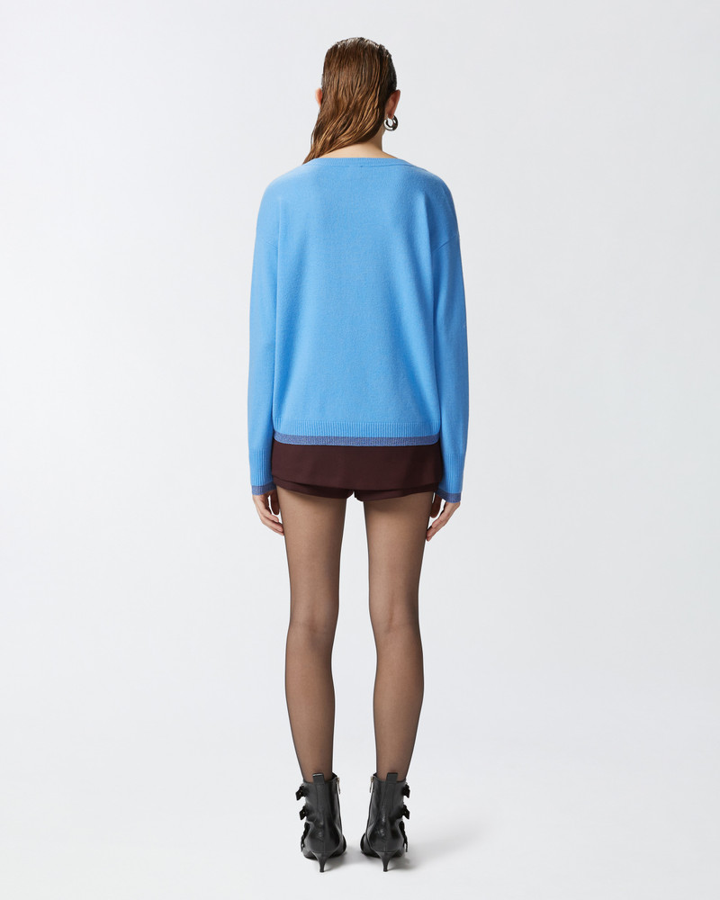 KNIT CASHMERE-BLEND PULLOVER WITH LUREX 4