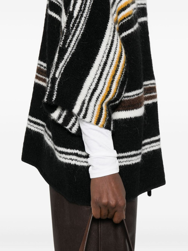 striped V-neck cardigan 5