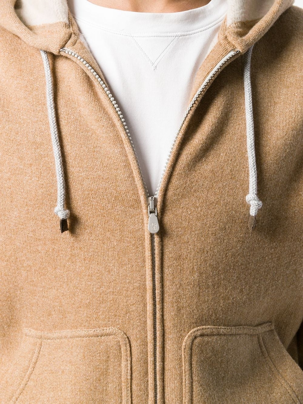 zipped drawstring hoodie - 5