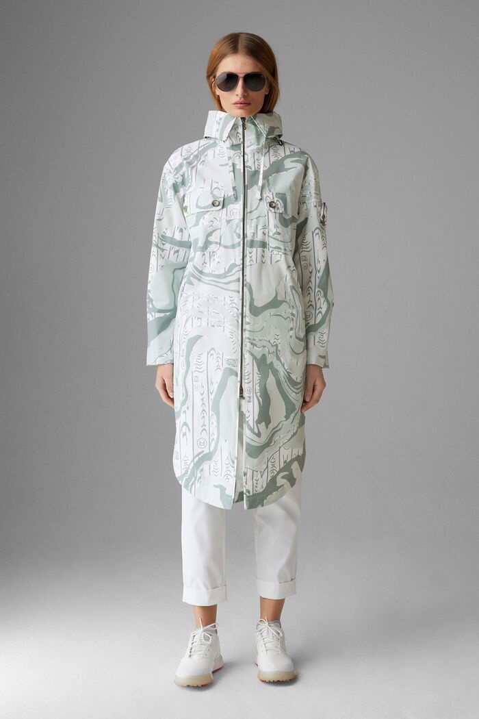 Zuma Coat in Misty green/White - 2