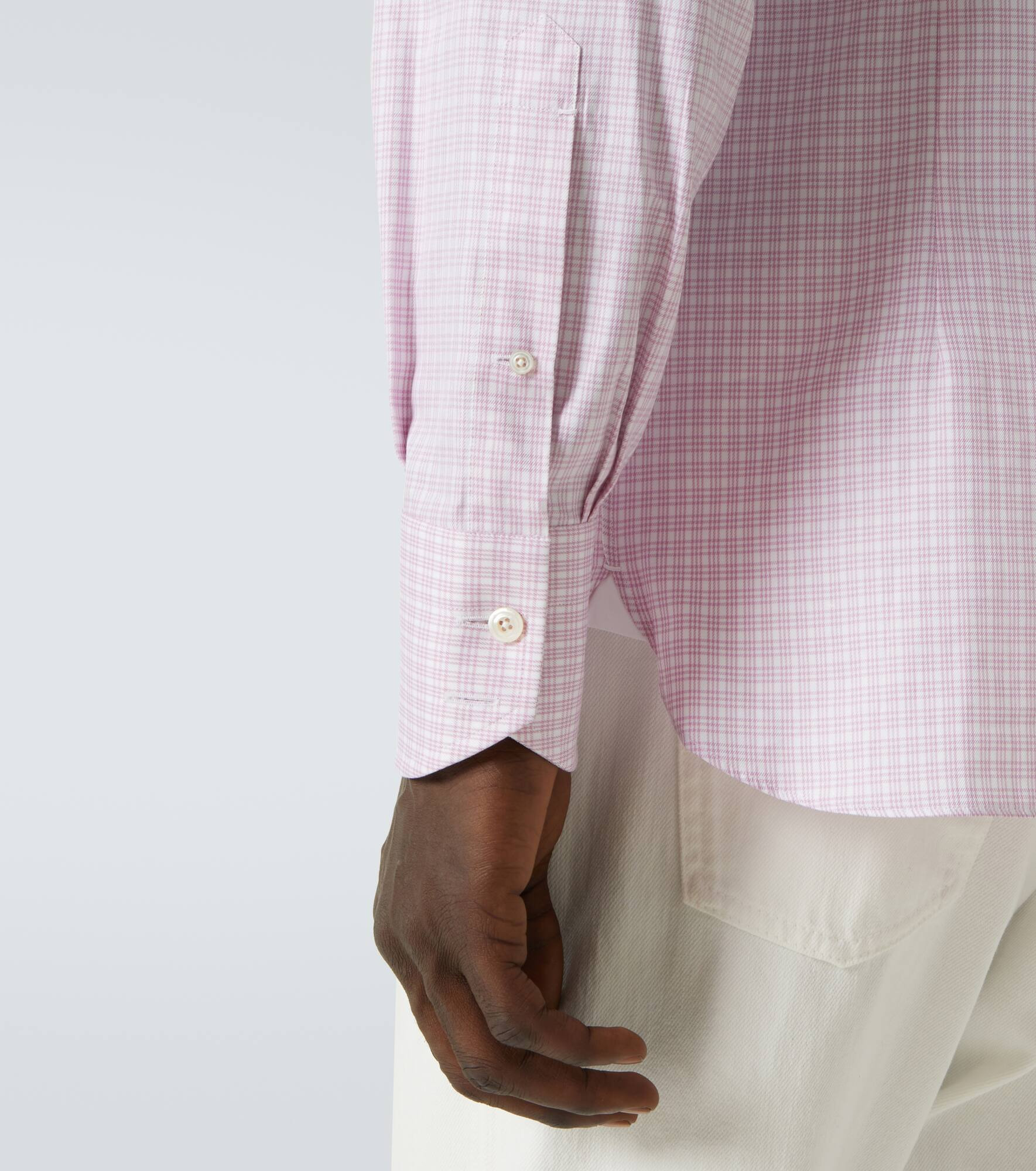 Checked cotton poplin shirt - 6