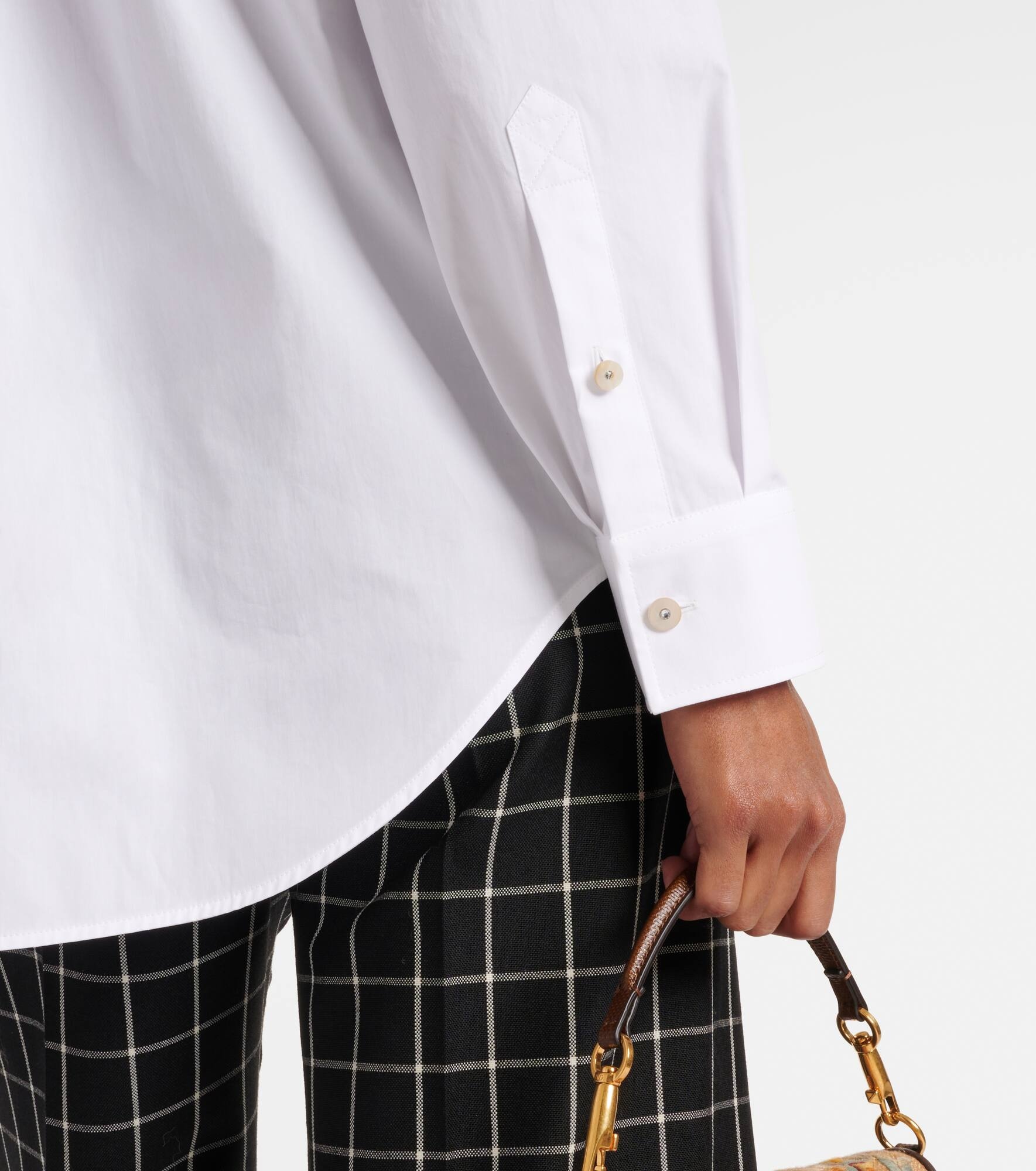 Ruffled cotton poplin shirt - 5