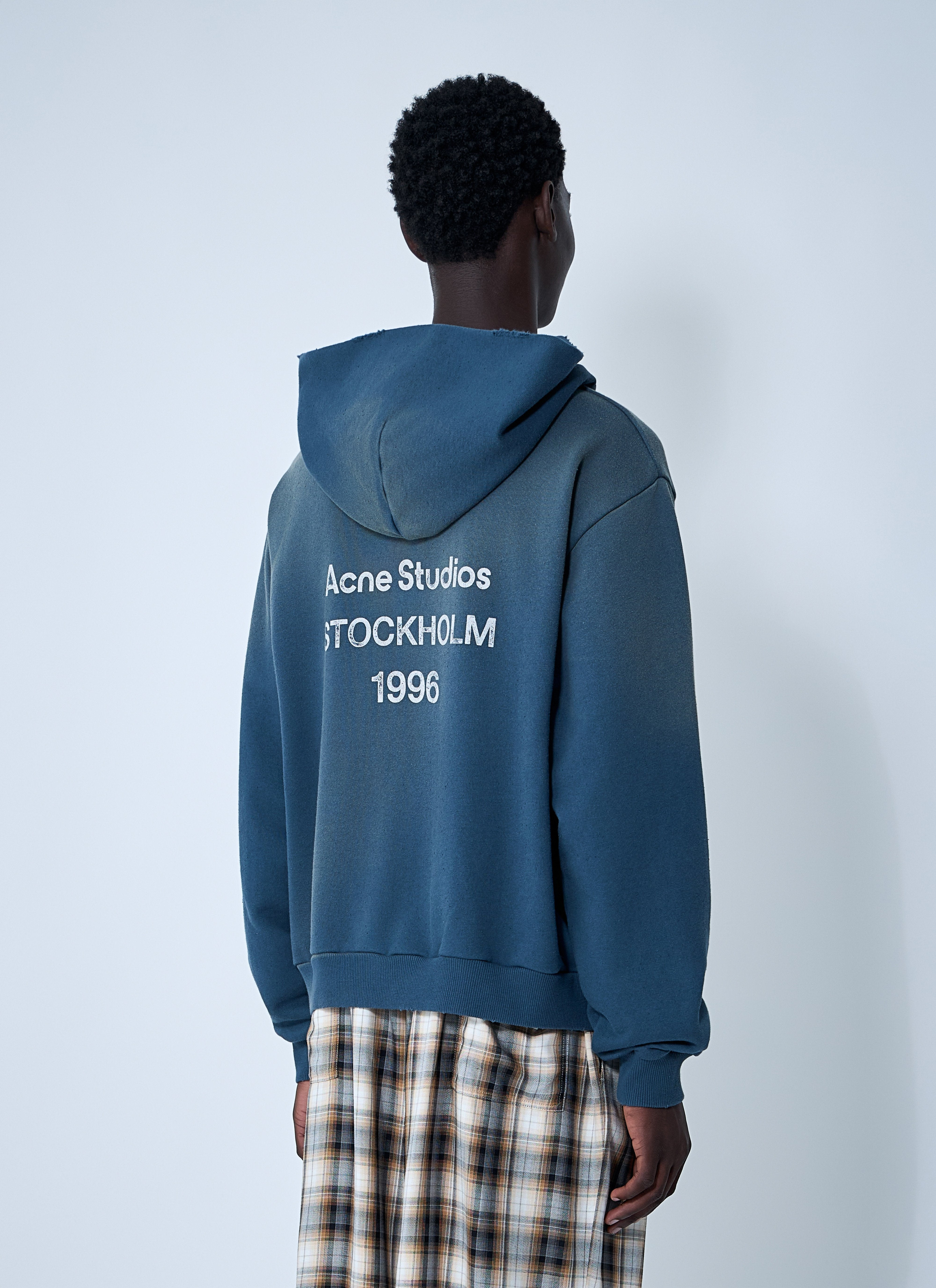 Acne Studios Women Hooded Logo Motif Sweatshirt - 4
