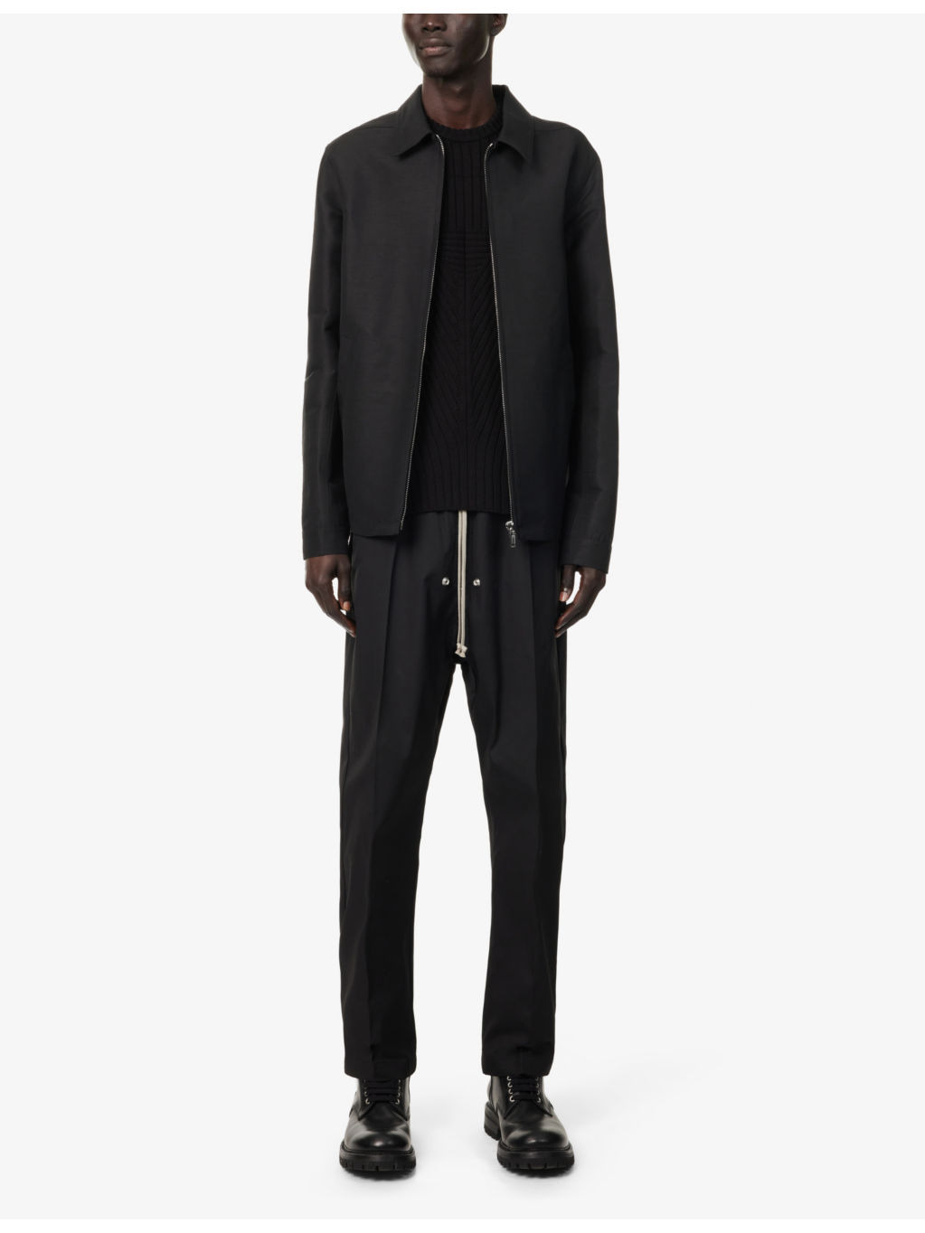 Brad Buttoned-Pockets Relaxed-Fit Woven-Blend Jacket - 2