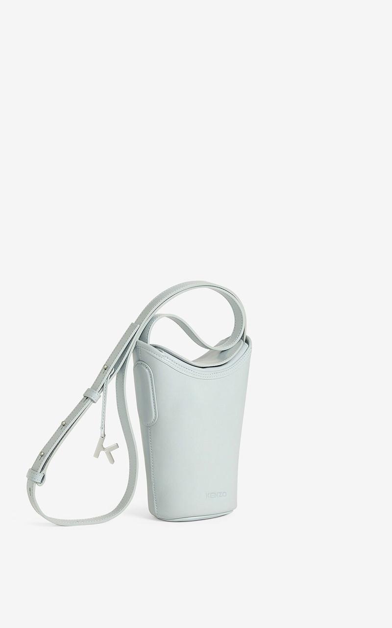 Small KENZO Onda leather bucket bag 3
