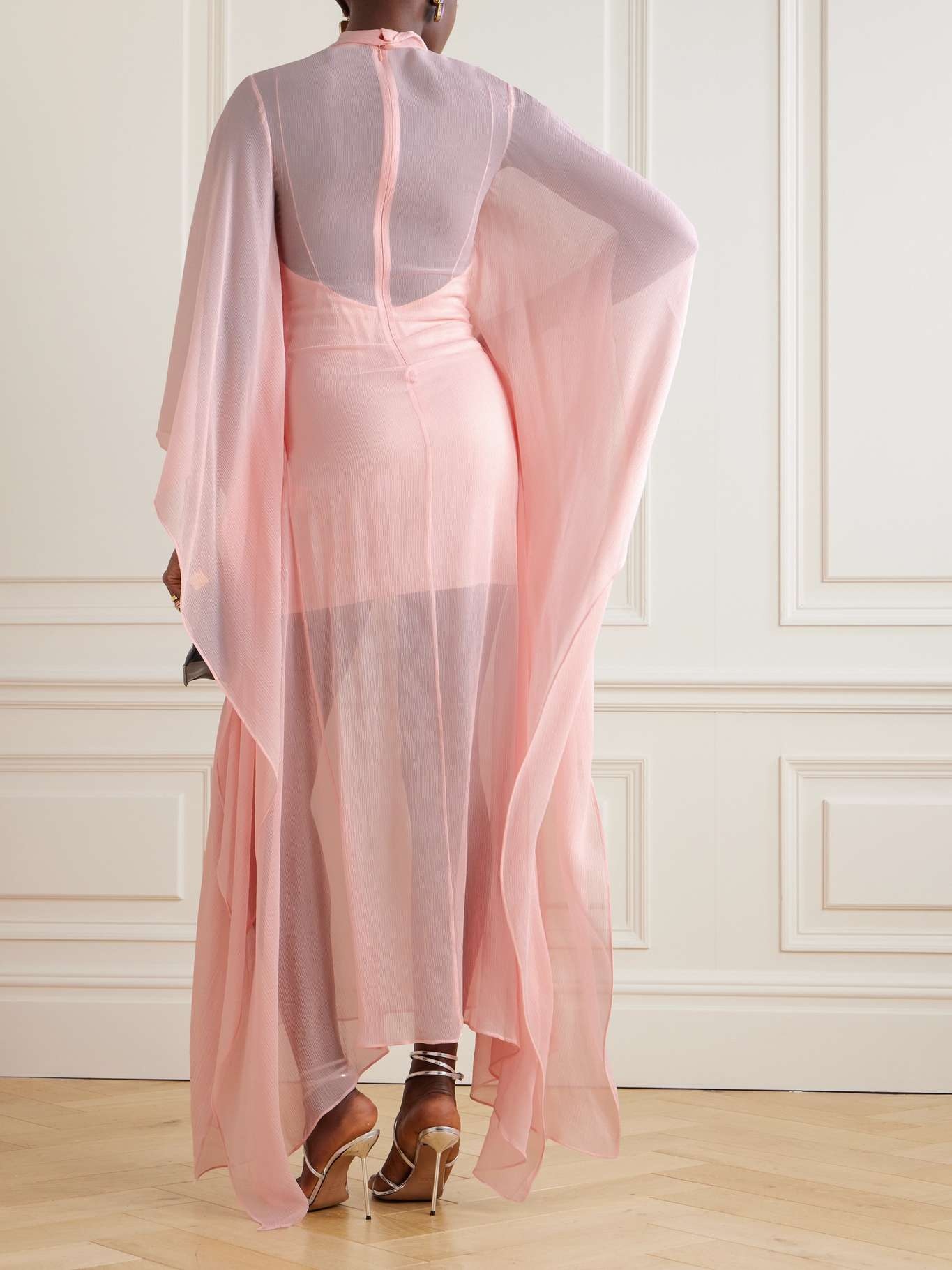 Lanzarote silk-crepon gown - 3