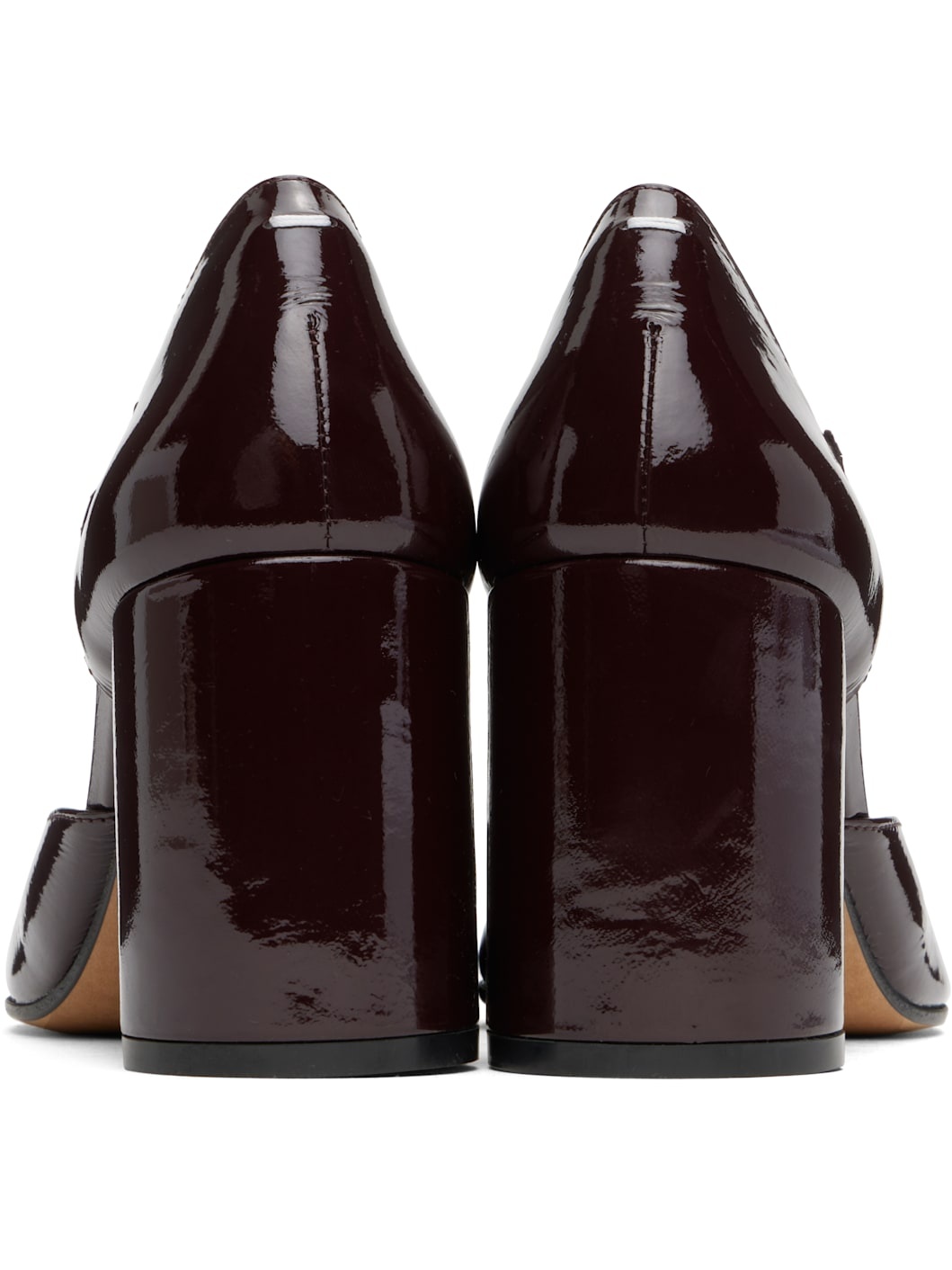 Burgundy Tabi Pump Sandal Heels - 2