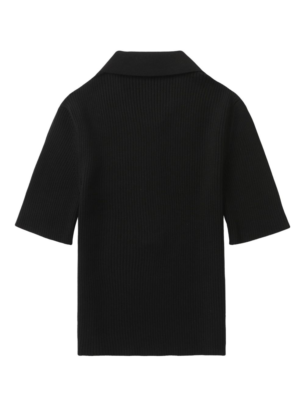 ribbed polo shirt - 6