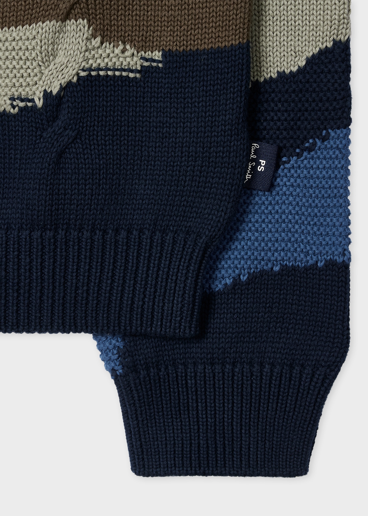 'Mountains' Intarsia Cotton Sweater - 2