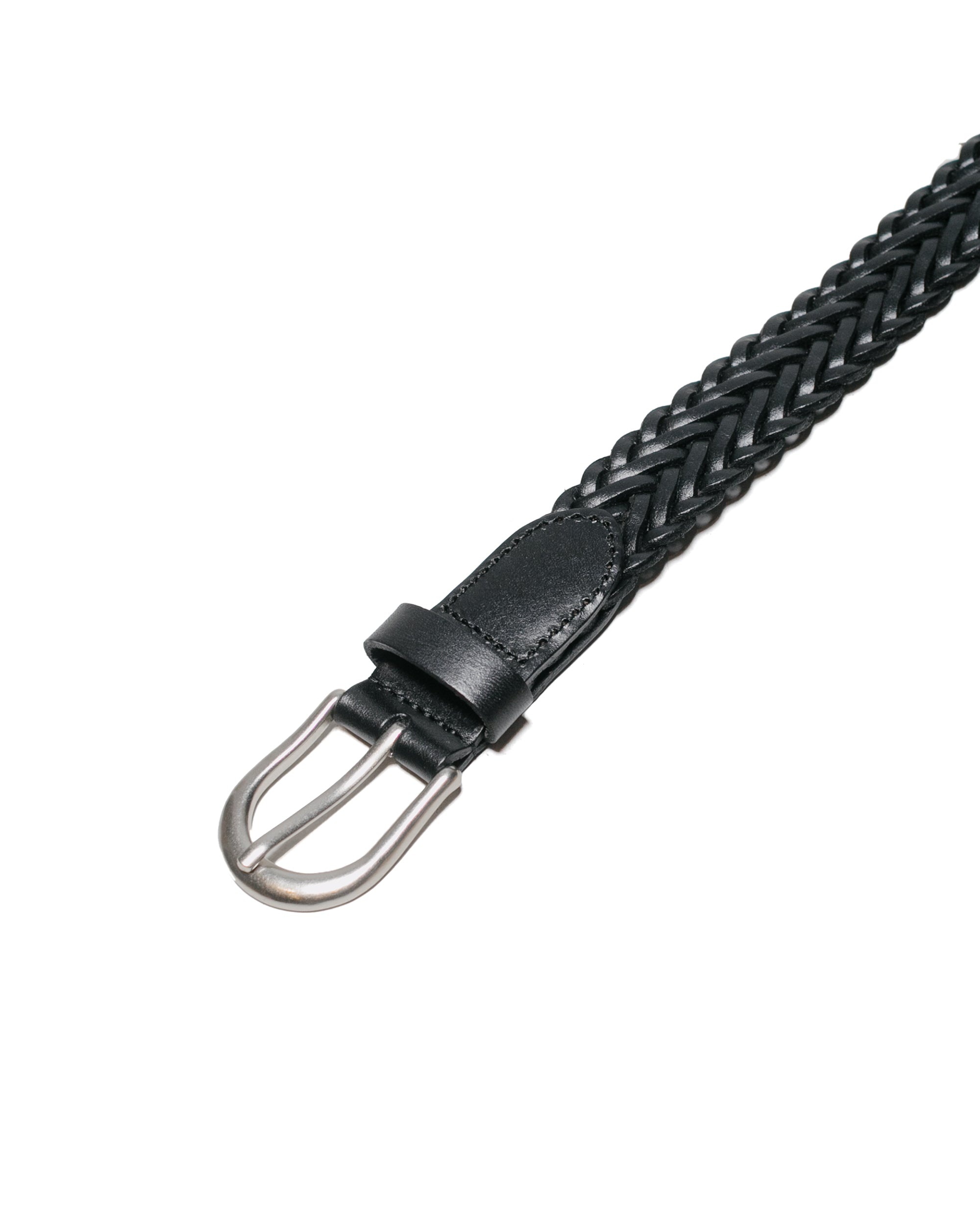 Leather Mesh Belt Black - 2