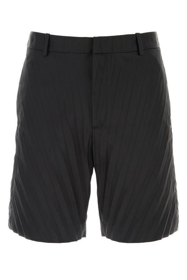 Valentino Garavani Man Black Nylon Bermuda Shorts - 1