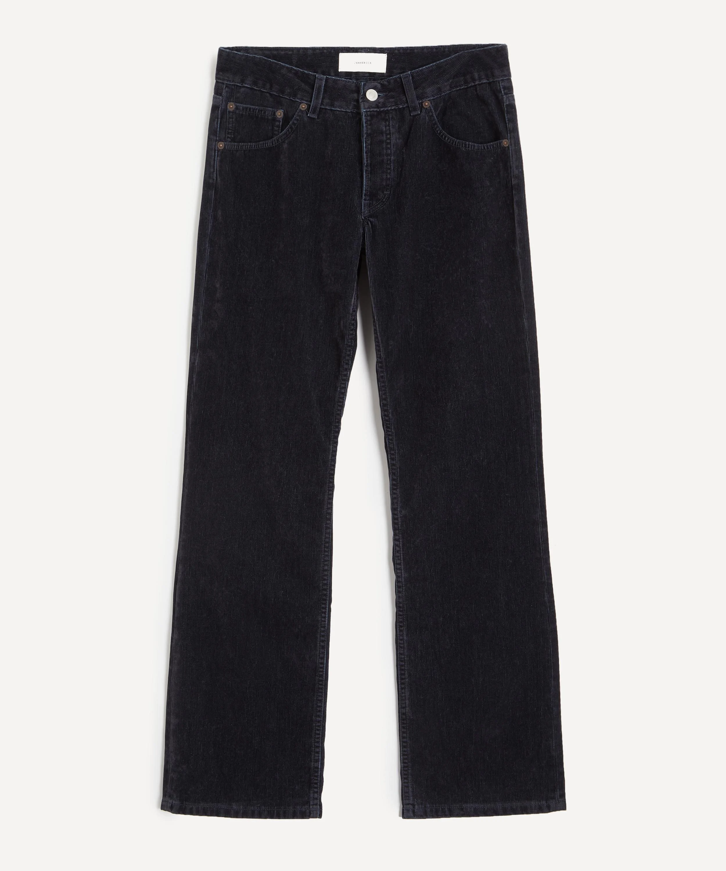 Kyoto Droit Jeans in Blue Grey Flock Corduroy - 1