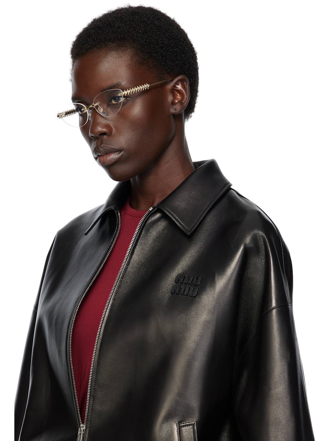 Gold 'Clash de Cartier' Cat Eye Glasses - 4