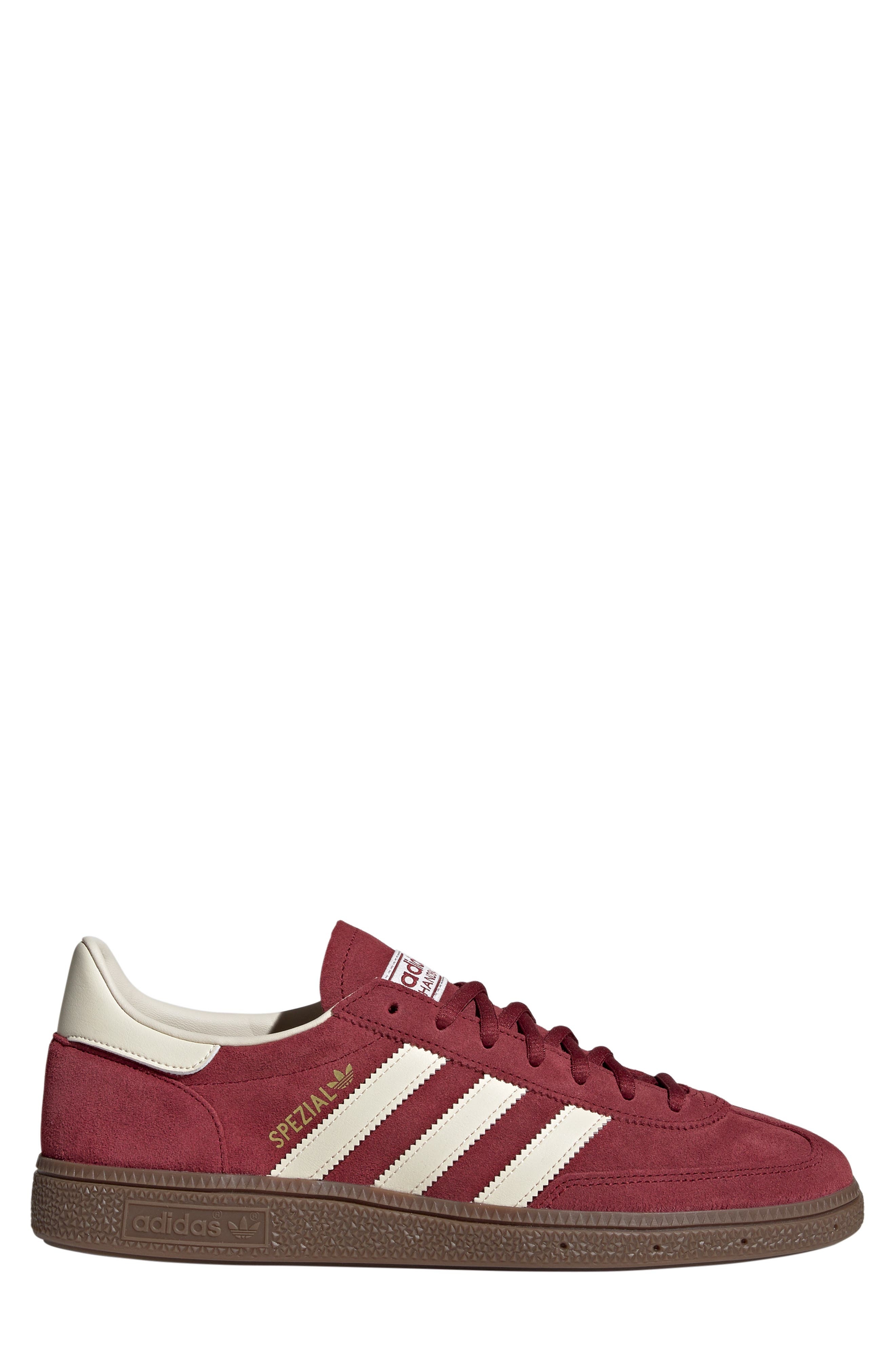 adidas Gender Inclusive Handball Spezial Sneaker in Noble Maroon/Cream White/Gum at Nordstrom - 3