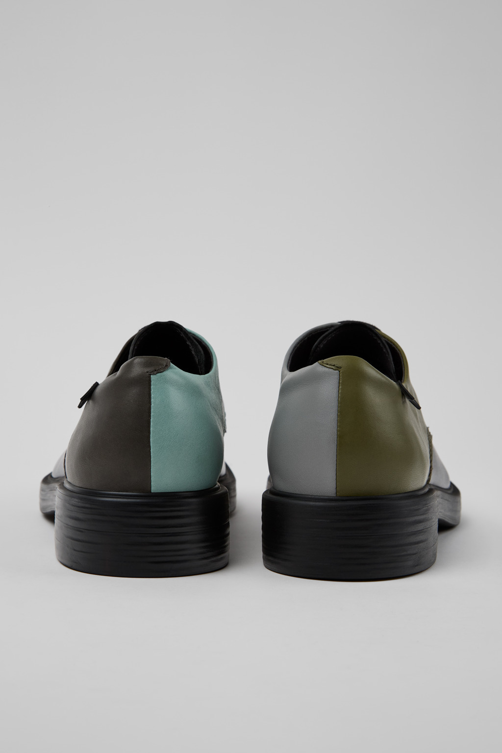 Multicolored Leather Men's Shoes. - 3