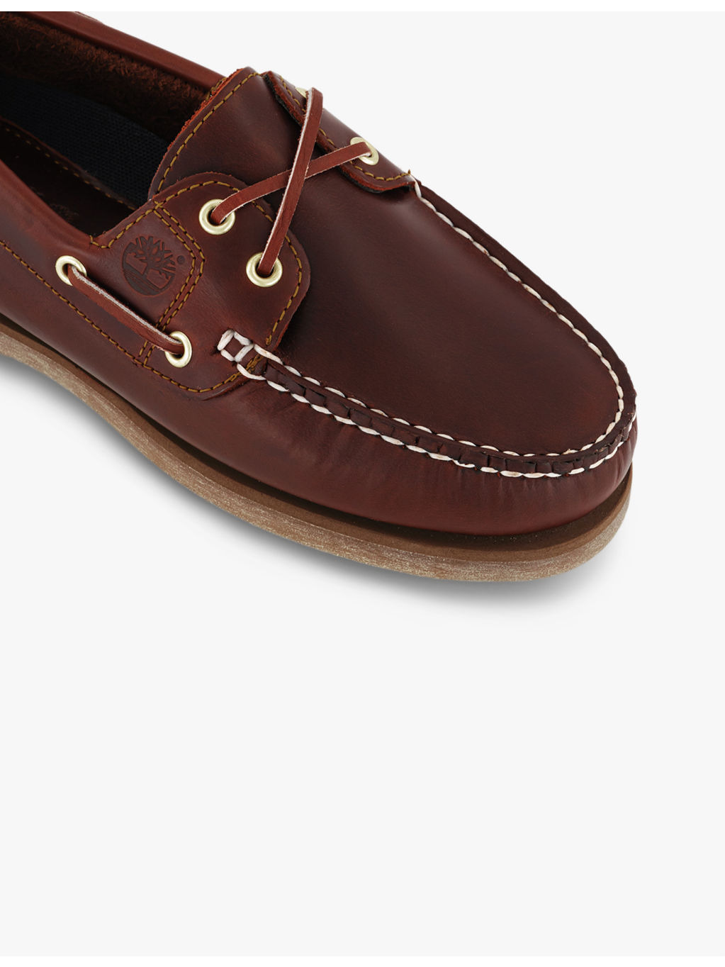 Classic three-eye leather boat shoes - 5