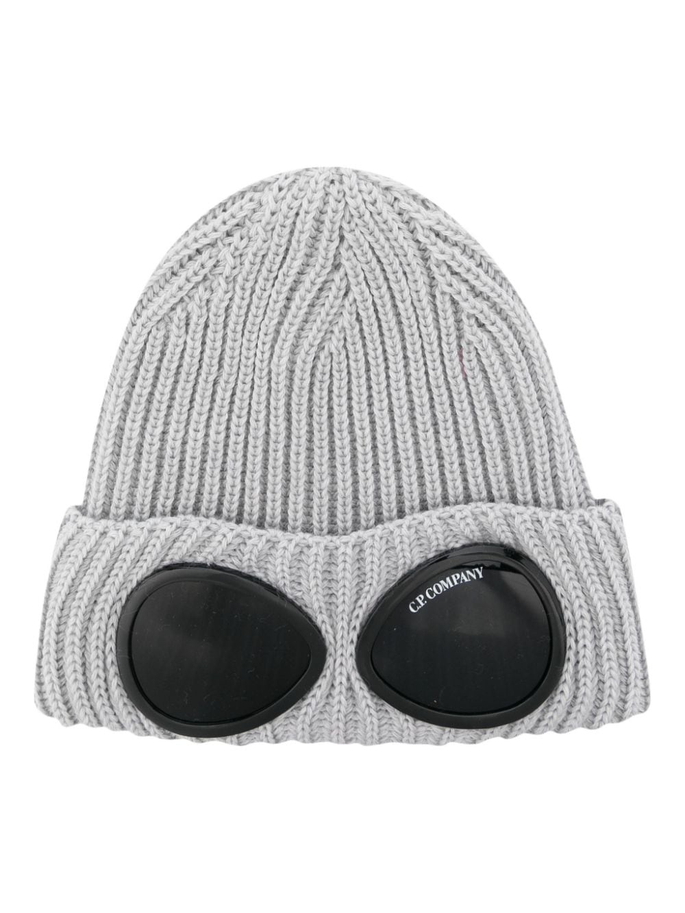 Goggles-detail ribbed beanie - 1