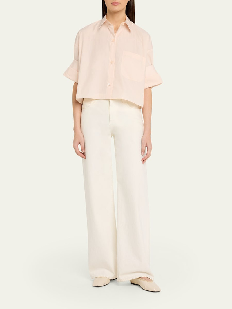 TWP Next Ex Cropped Shirt in Superfine Cotton outlook