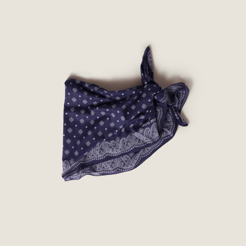 Printed poplin pareo 1