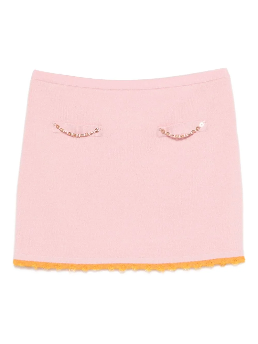 logo-embellishment mini skirt - 1
