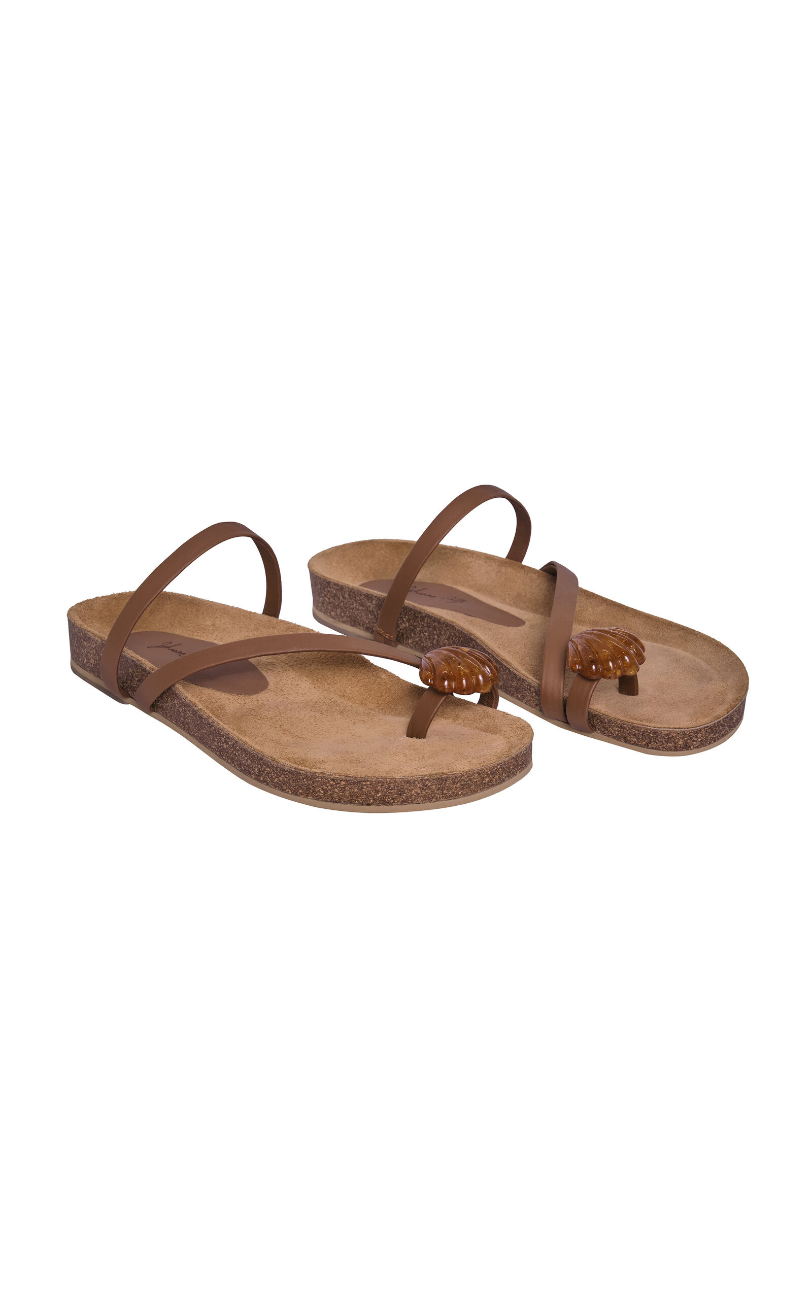Aztec Horse Leather Sandals brown - 4