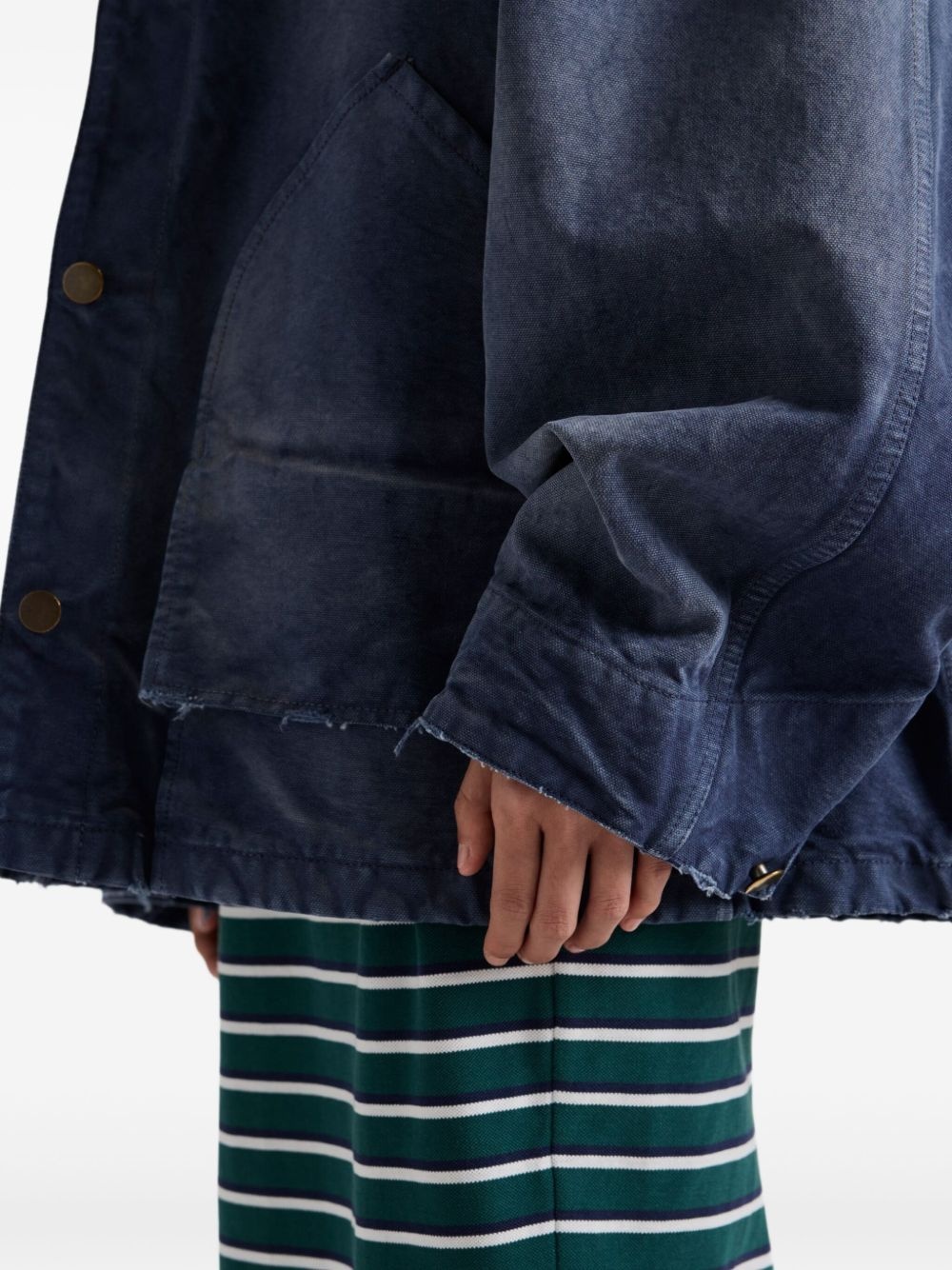 washed canvas jacket - 6