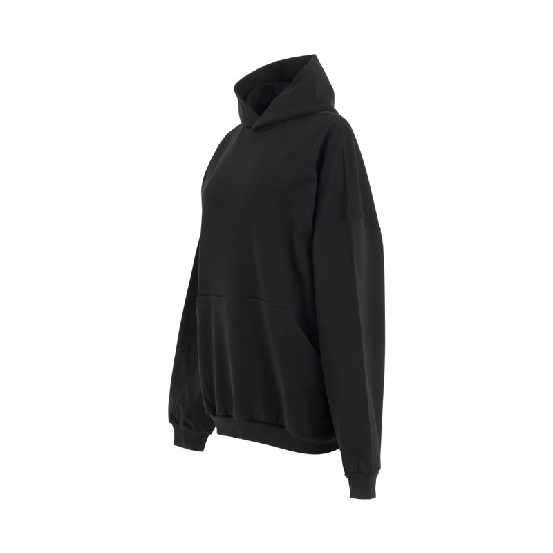 BALENCIAGA BB Paris Strass Oversized Hoodie in Washed Black outlook