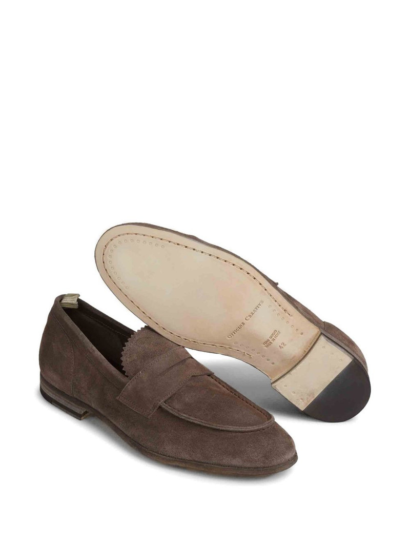 scalloped-detail penny-strap loafers 4