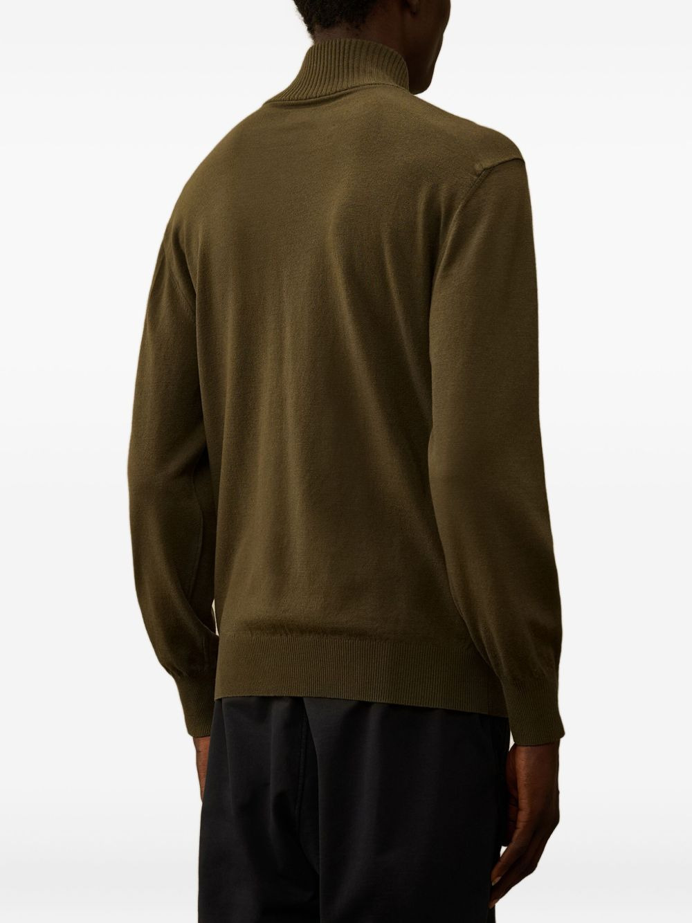 half-zip lens-detail sweater - 4