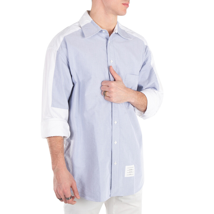Thom Browne Oversized Long Sleeve Shirt W/Halo In Oxford - 2
