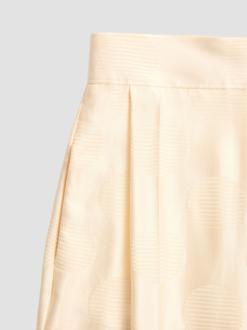Women's Plus De Pois Striped Polka Dot Jacquard Trousers - Ivory 5