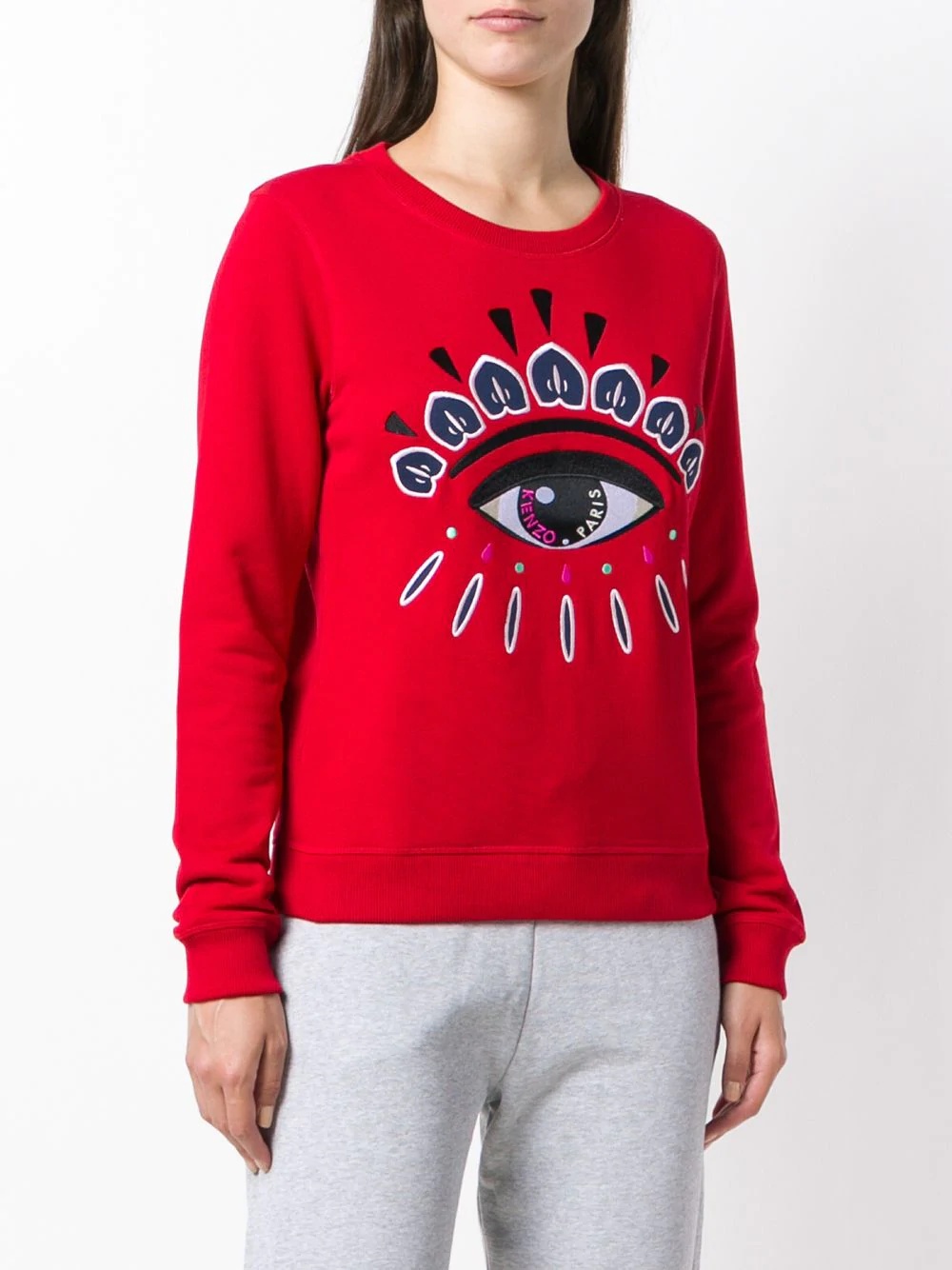 Eye embroidered sweatshirt - 3