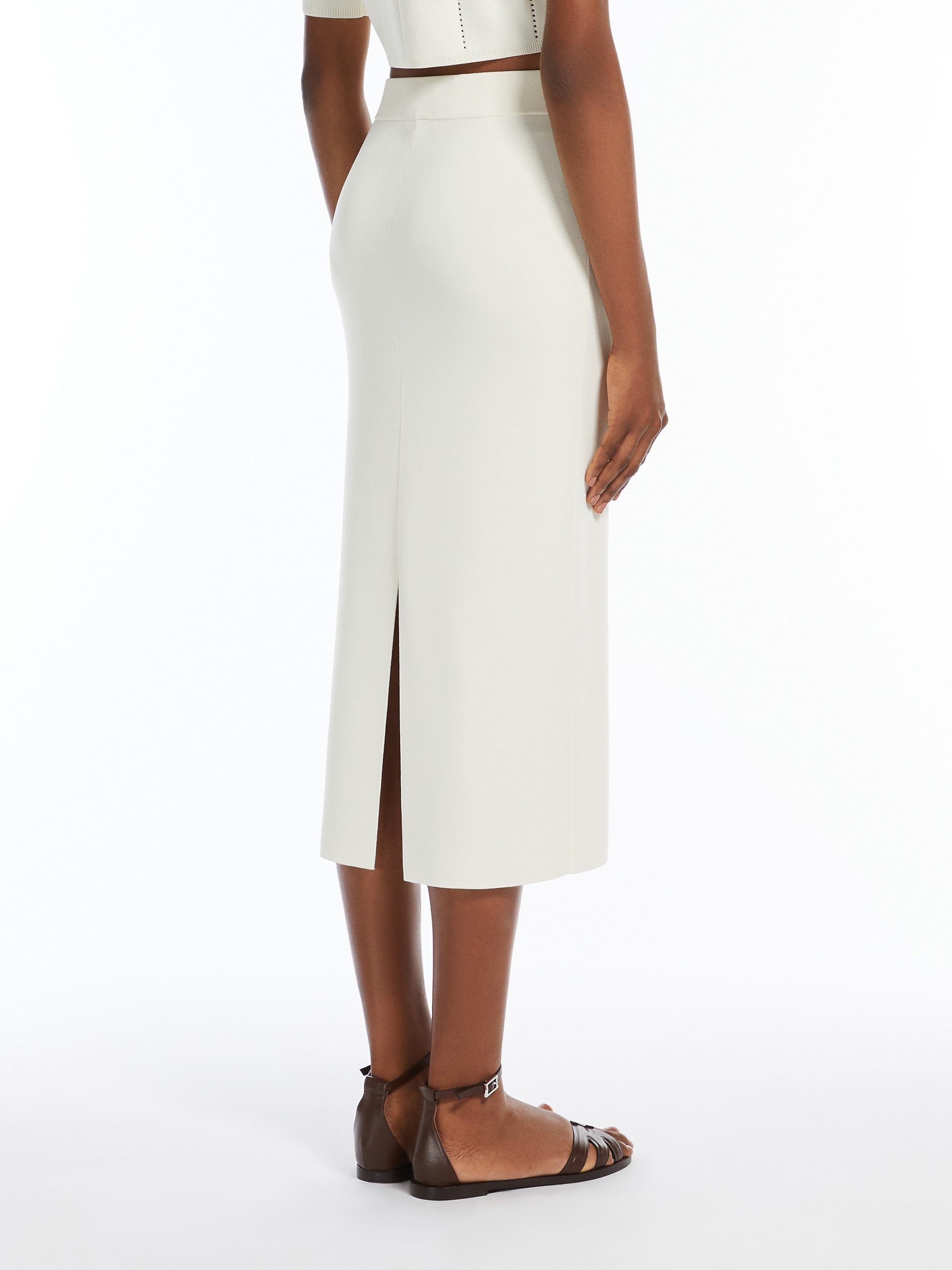スカート Max Mara Losanna Pencil Skirt In Stretch Knit 1301025906001-b-losanna.jpg