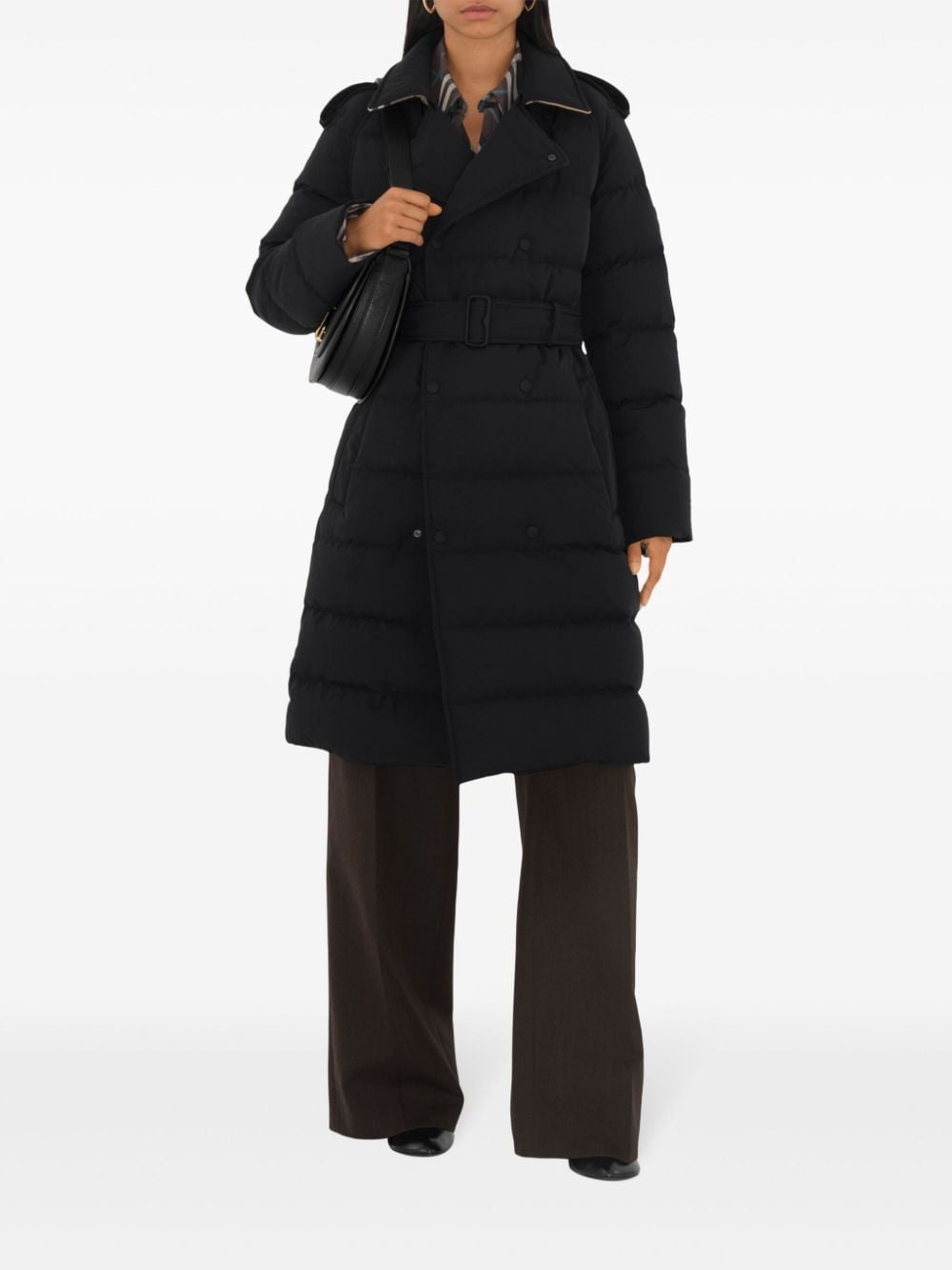 Mid-length Nylon Puffer Coat - 2