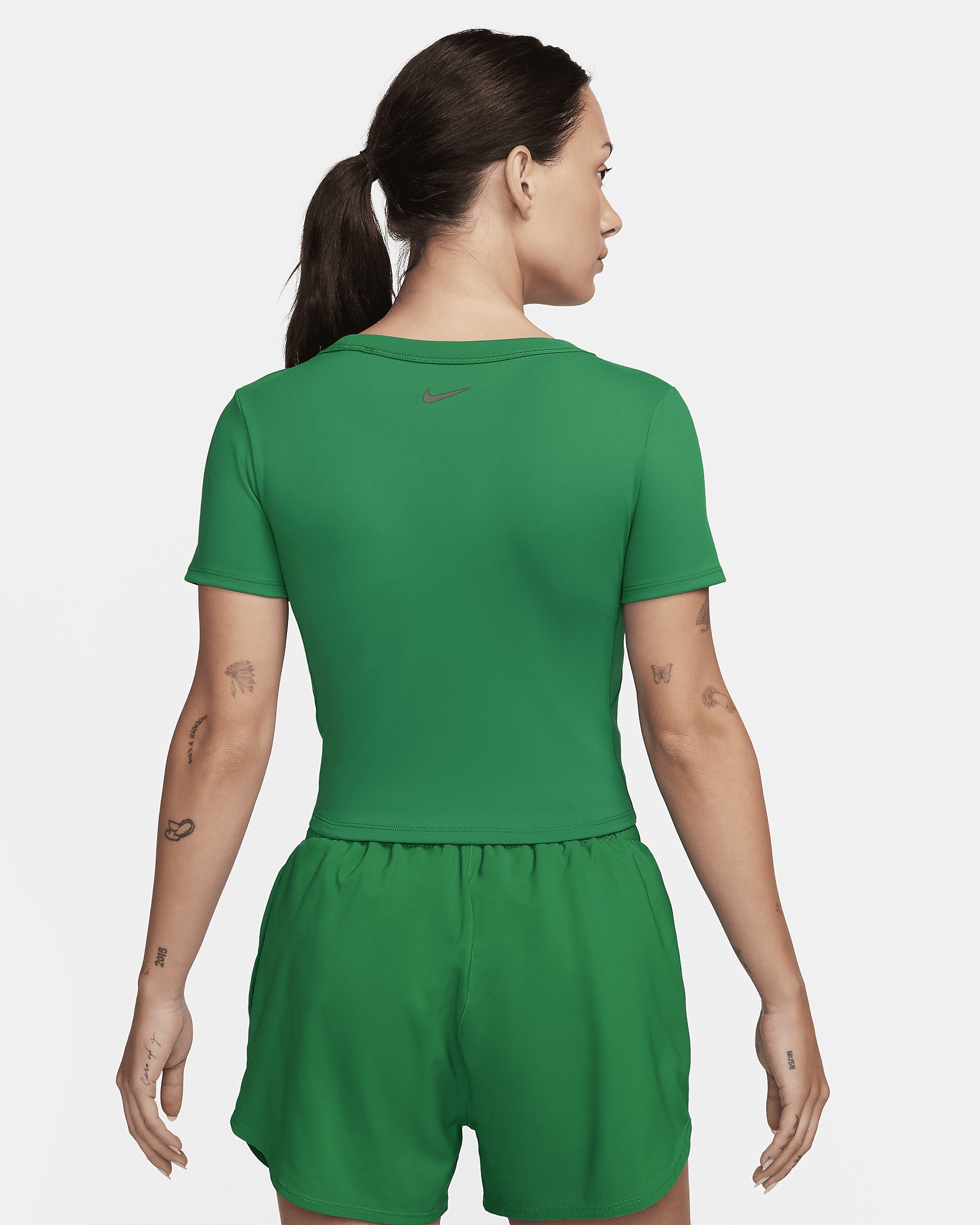 Nike One Fitted Women's Dri-FIT Short-Sleeve Cropped Top - 2