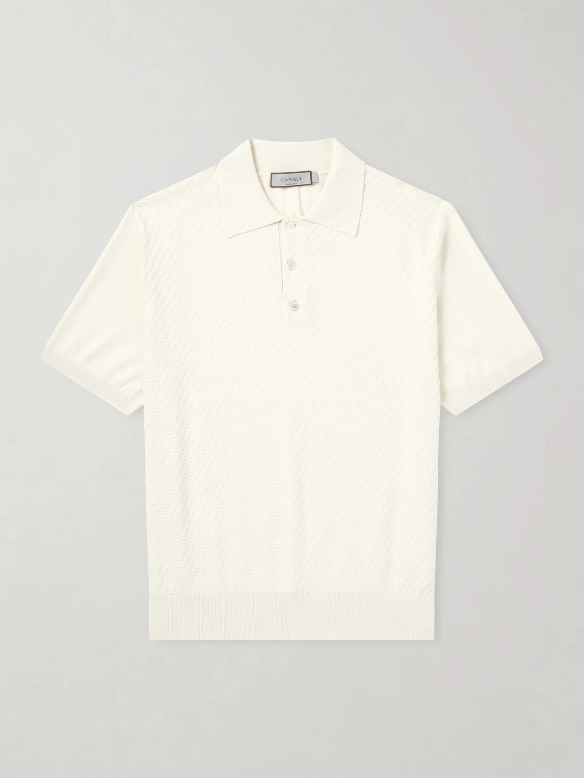 Cotton and Silk-Blend Polo Shirt - 1