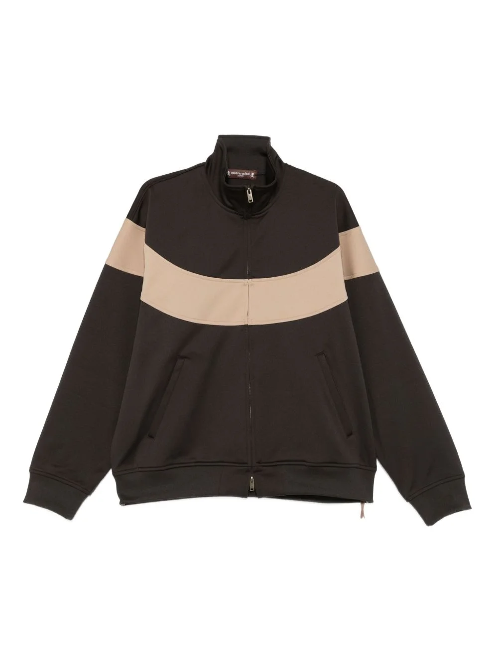 panelled zip-up track jacket - 1