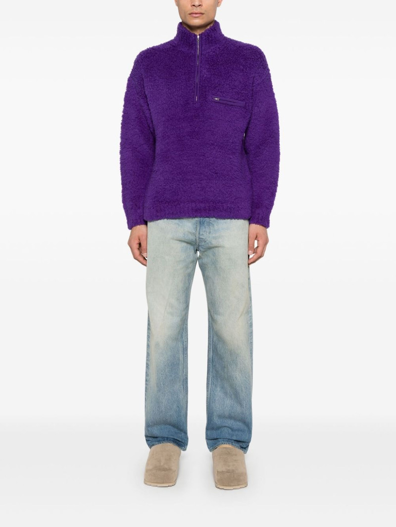 AURALEE half-zip sweater outlook