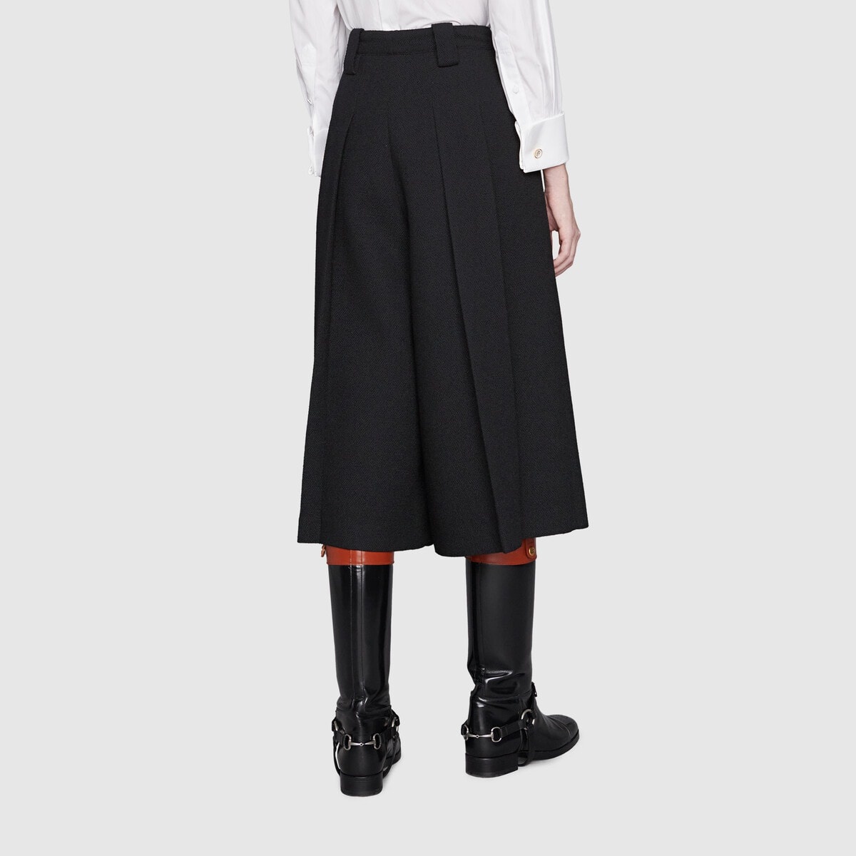 Pleated tweed pant - 4