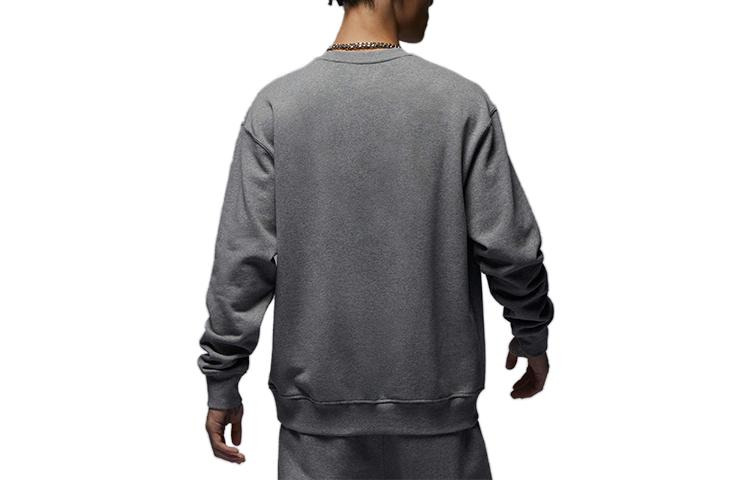 Air Jordan Essentials Logo Sweatshirt 'Grey White' FB6935-091 - 2