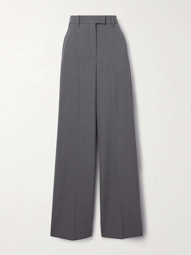 Wool-blend wide-leg pants - 1