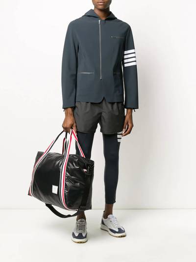 Thom Browne lightweight tech hooded 4-Bar jacket outlook