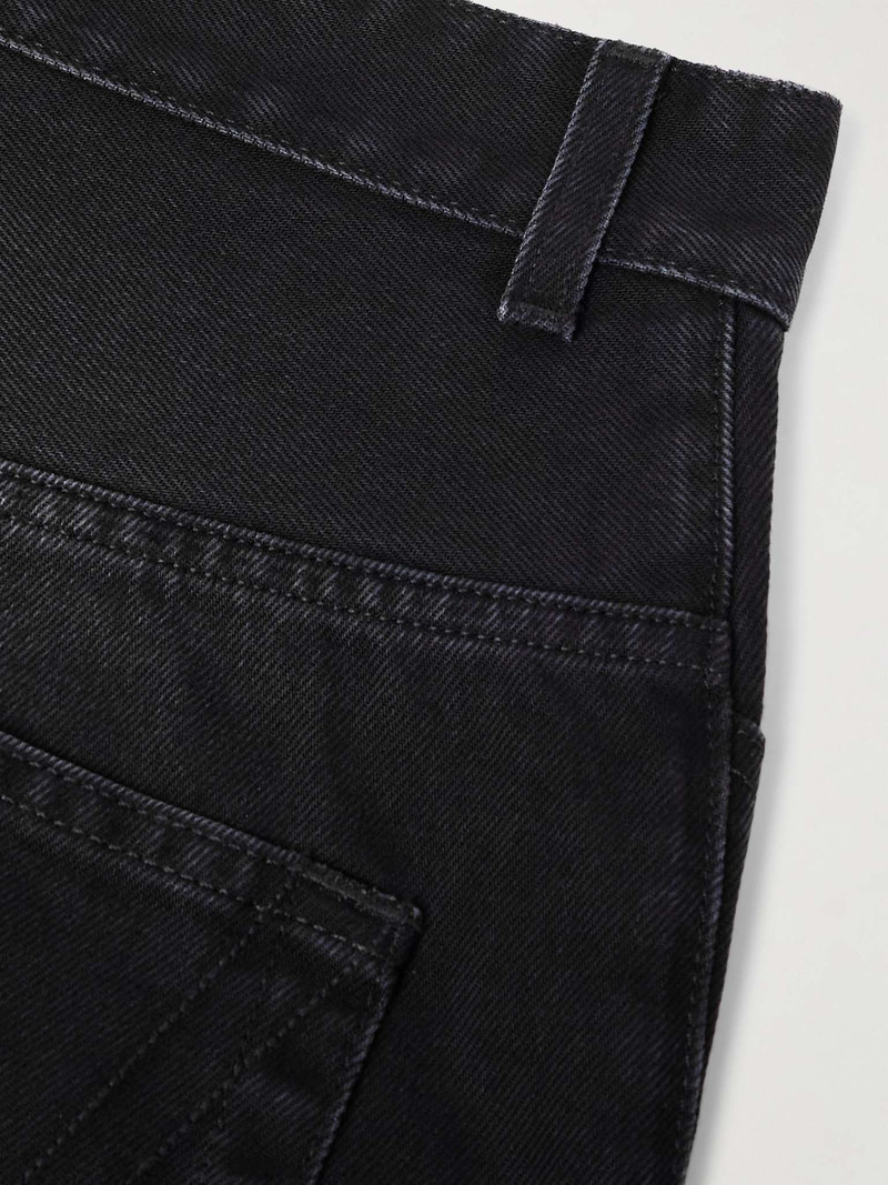 Wide-Leg Frayed Denim Shorts 6