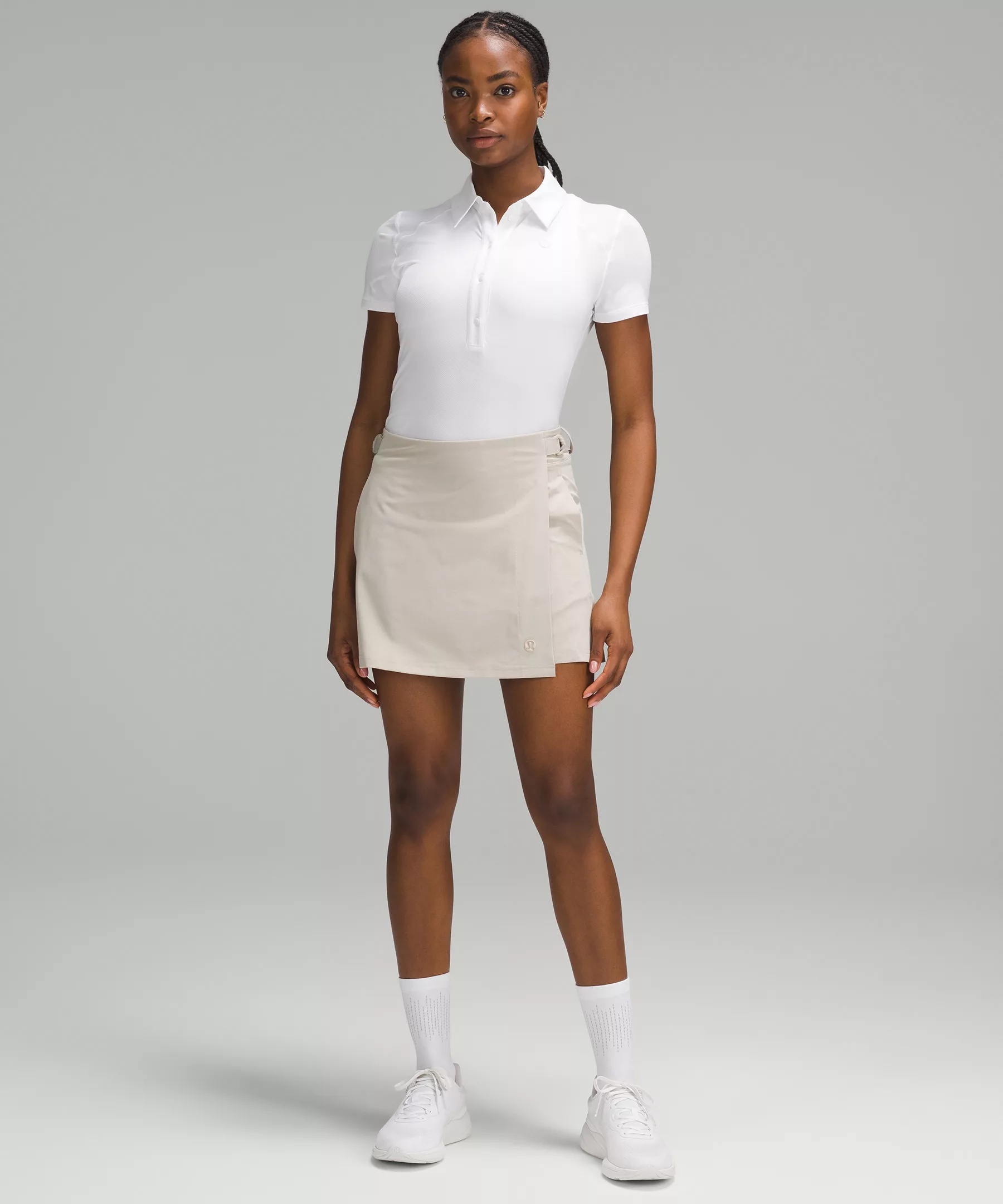 Wrap-Front Mid-Rise Golf Skirt - 2