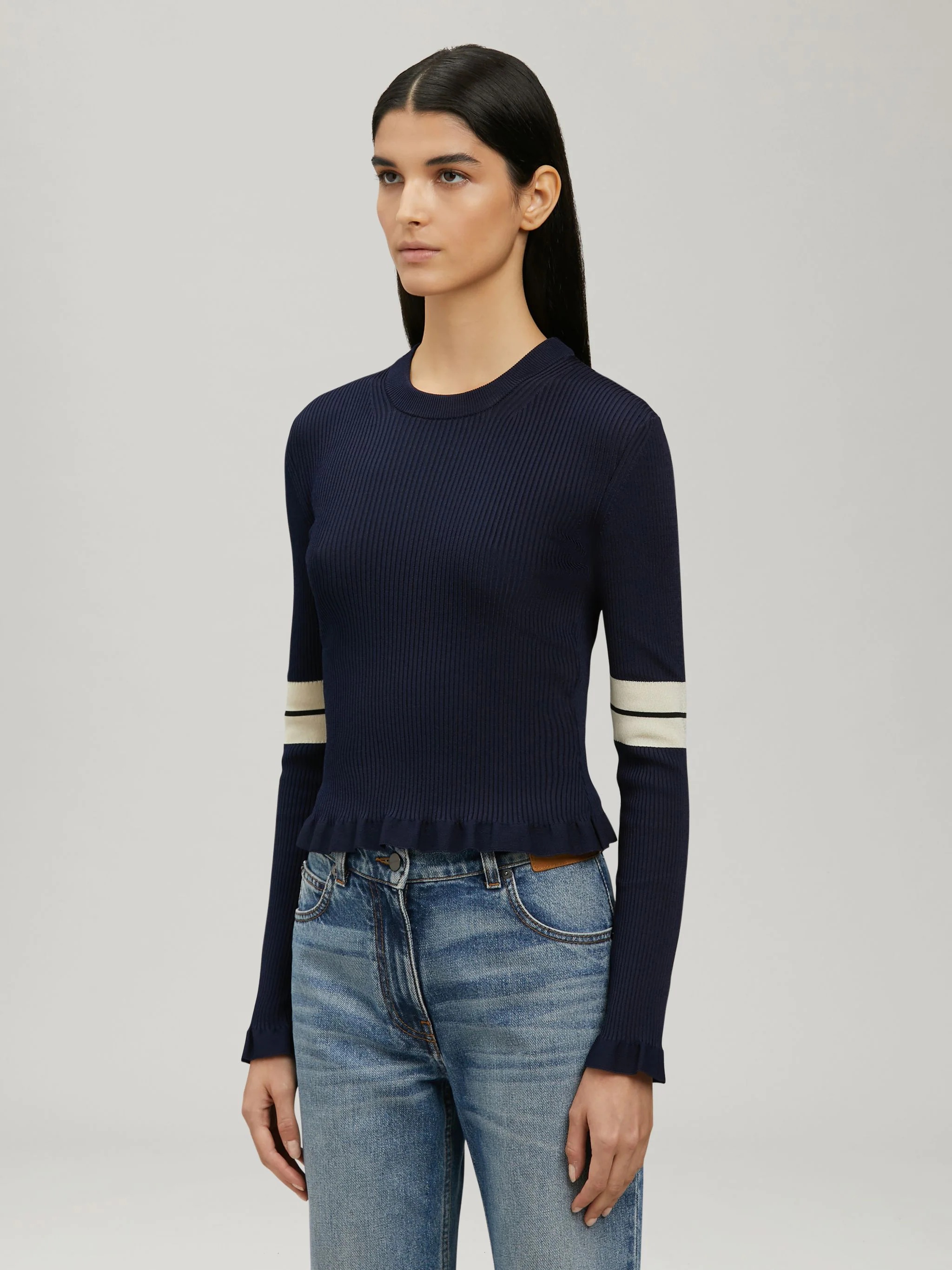 TRACK KNIT SWEATER - 4