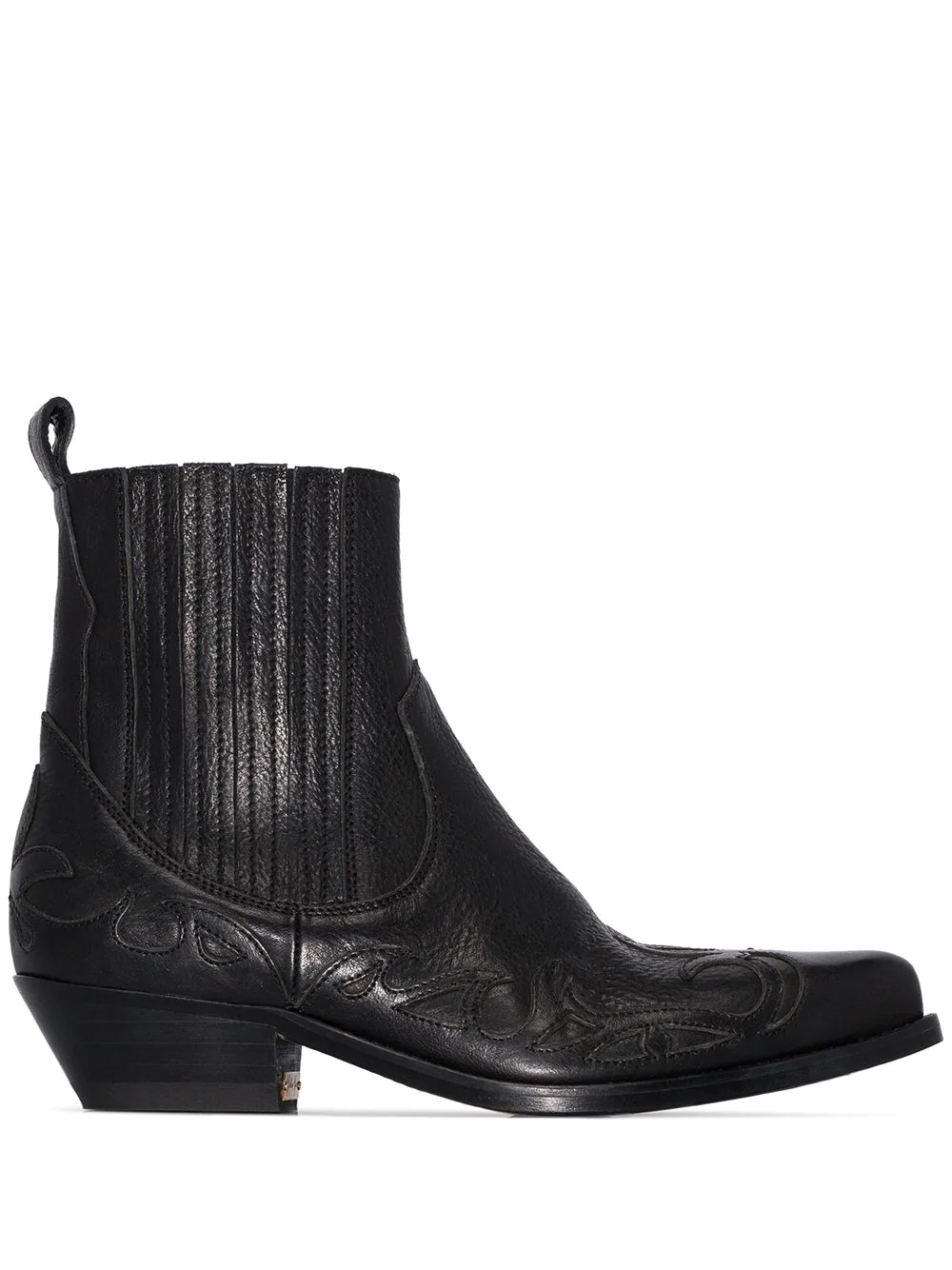 black Santiago 44 Western ankle boots - 1